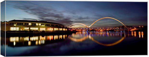  The Infinity Bridge Panoramic Canvas Print by Dave Hudspeth Landscape Photography