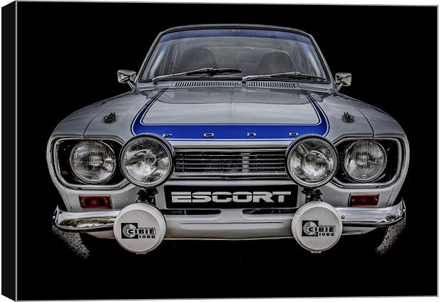 Ford RS Escort Mexico Canvas Print by Dave Hudspeth Landscape Photography