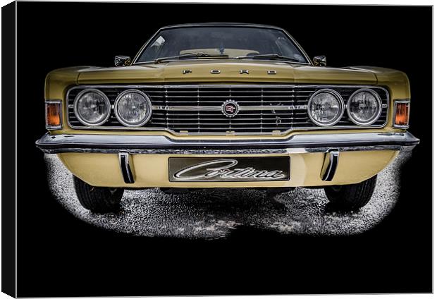 A Classic Ford Cortina GT Mk 3 Canvas Print by Dave Hudspeth Landscape Photography