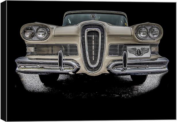 The Classic Edsel Car Canvas Print by Dave Hudspeth Landscape Photography
