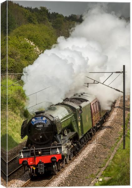 The Flying Scotsman Canvas Print by Dave Hudspeth Landscape Photography