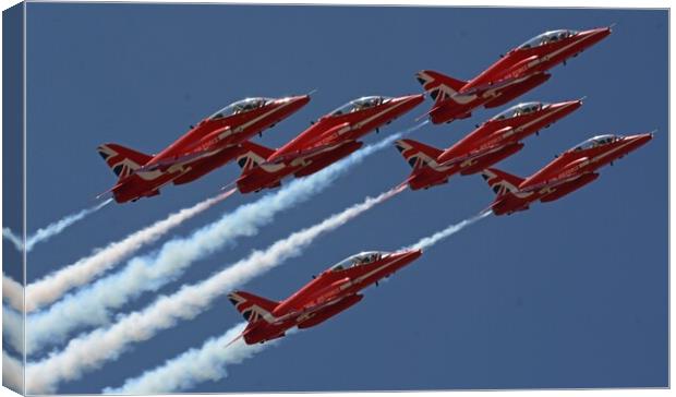 Red Arrows  Canvas Print by Jon Fixter