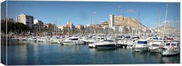 Alicante Marina Canvas Print by Jon Fixter