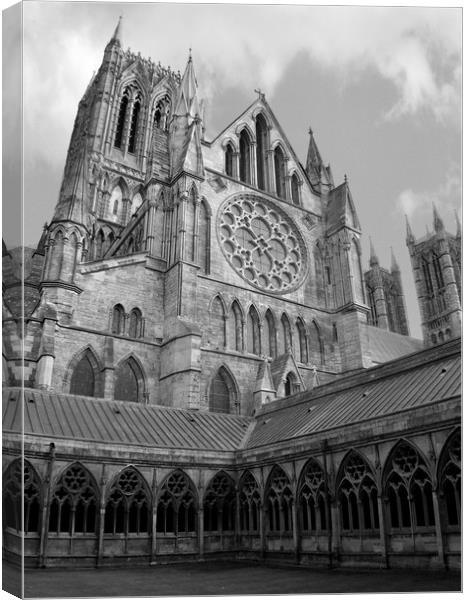 Lincoln cathedral  Canvas Print by Jon Fixter