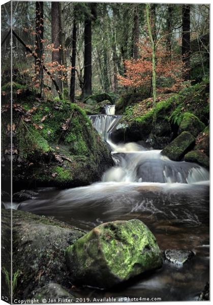Cool Water at wyming brook Canvas Print by Jon Fixter