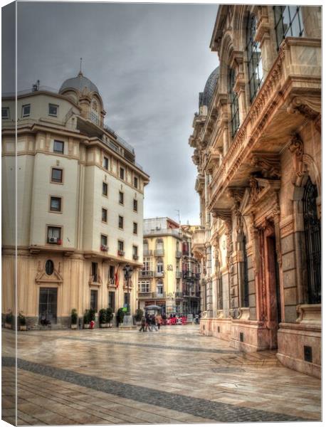 Street Sean in Cartagena   Canvas Print by Jon Fixter