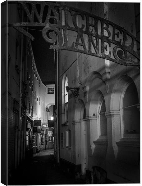 WatchBell lane at Night Canvas Print by Ian Johnston  LRPS