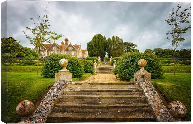 Steps to the House from the Lake Canvas Print by Ian Johnston  LRPS