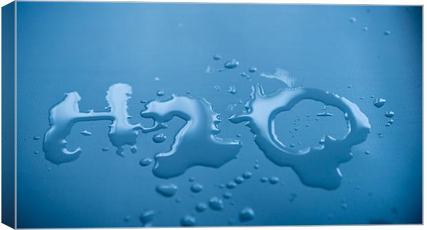 Water Spill  - Abstract Canvas Print by Ian Johnston  LRPS