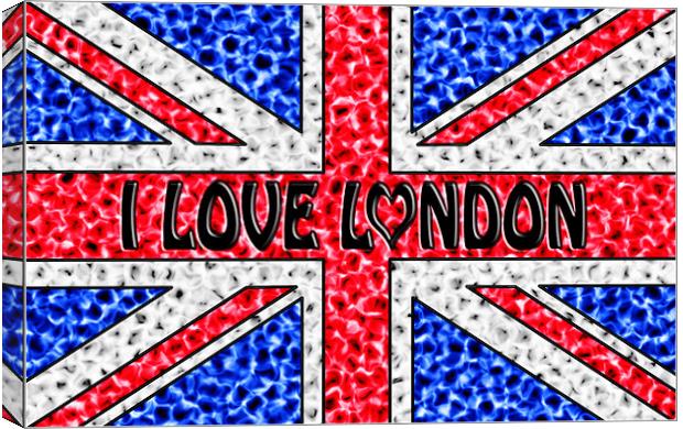 I Love London Canvas Print by iphone Heaven