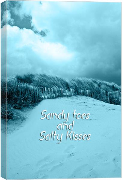 Sandy Toes Canvas Print by iphone Heaven