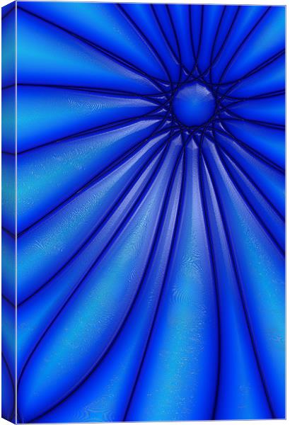 Flower in Blue Canvas Print by iphone Heaven