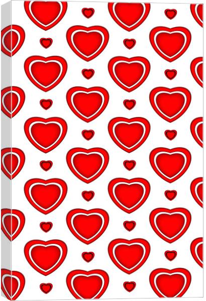 Valentine White Canvas Print by iphone Heaven