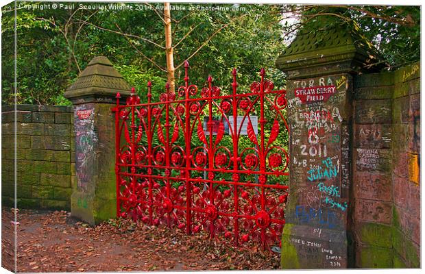 Strawberry Field Entrance Canvas Print by Paul Scoullar