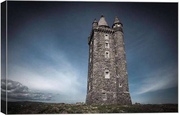 Scrabo Tower Canvas Print by Anne Whiteside