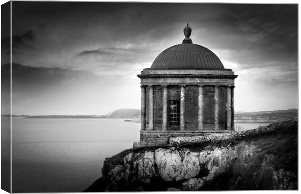 Mussenden Temple Canvas Print by Anne Whiteside