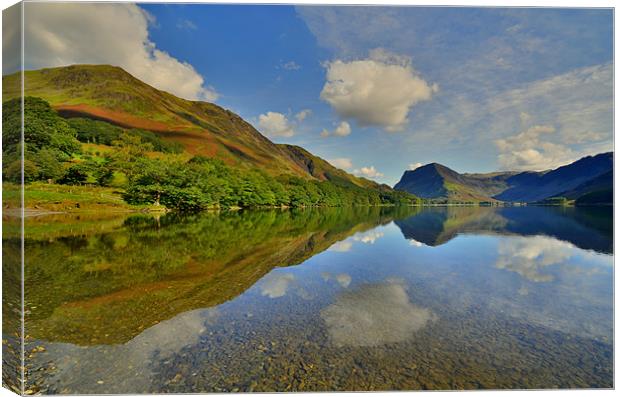 The Lake District: Buttermere Reflections Canvas Print by Rob Parsons