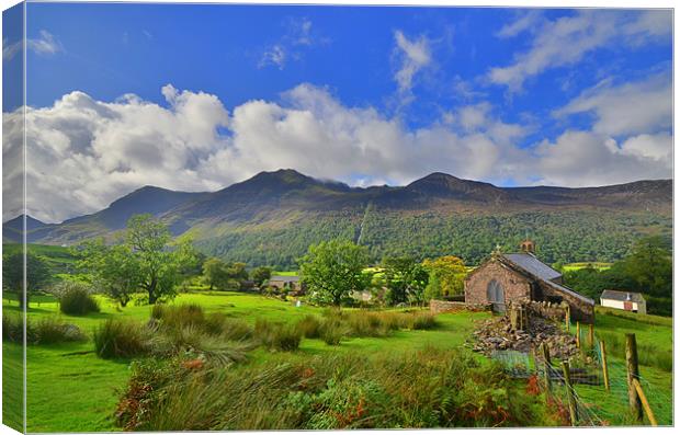 The Lake District: Buttermere Church Canvas Print by Rob Parsons