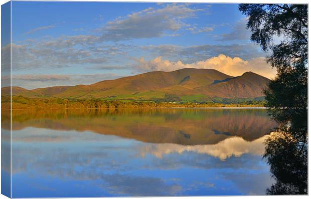 The Lake District: Skiddaw Reflections Canvas Print by Rob Parsons