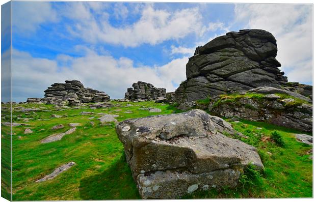 Dartmoor: Hound Tor Canvas Print by Rob Parsons