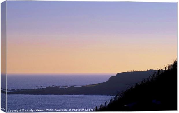 St Andrews sunset Canvas Print by carolyn stewart