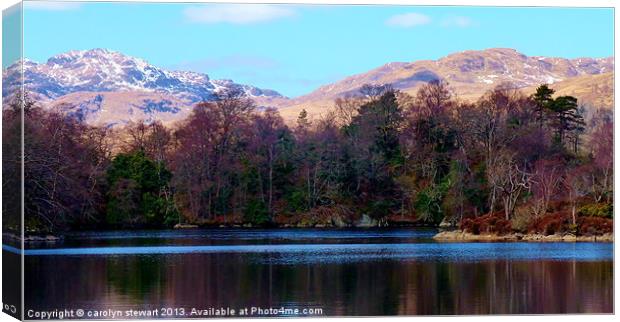 Loch Katrine 2 Canvas Print by carolyn stewart