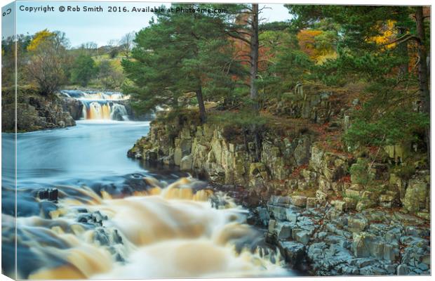 Low Force Waterfall in Upper Teesdale Canvas Print by Rob Smith
