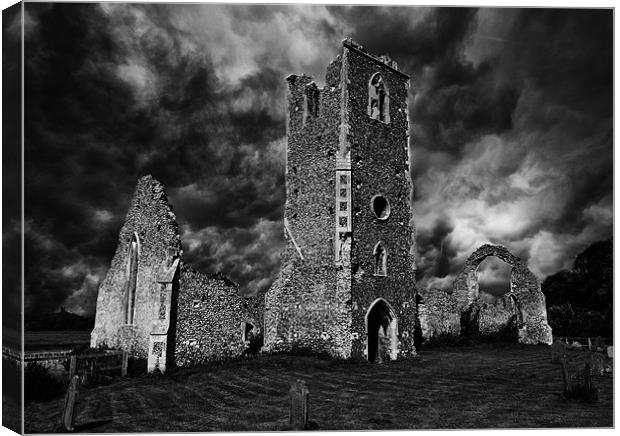 Storm over Ruins Canvas Print by Brooks Photography