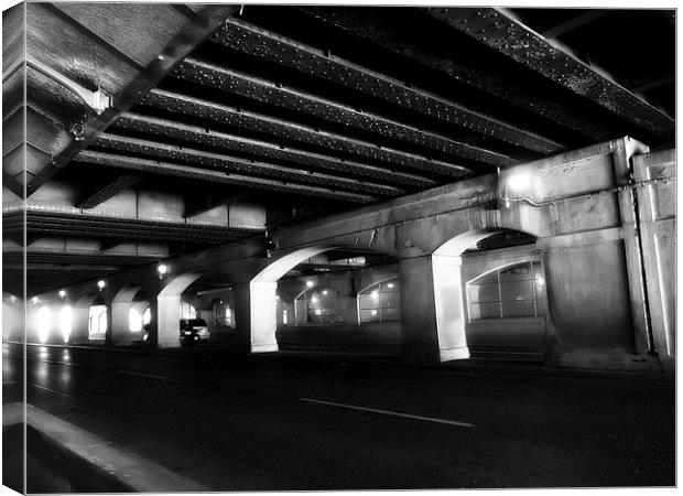 Road Grit Canvas Print by Mary Lane