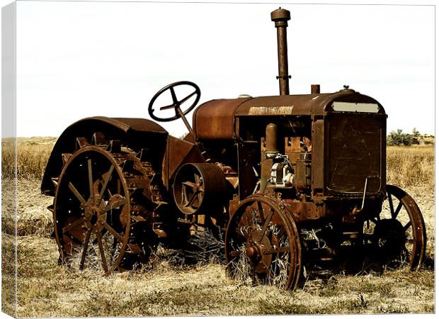 Old Tractor Canvas Print by Mary Lane
