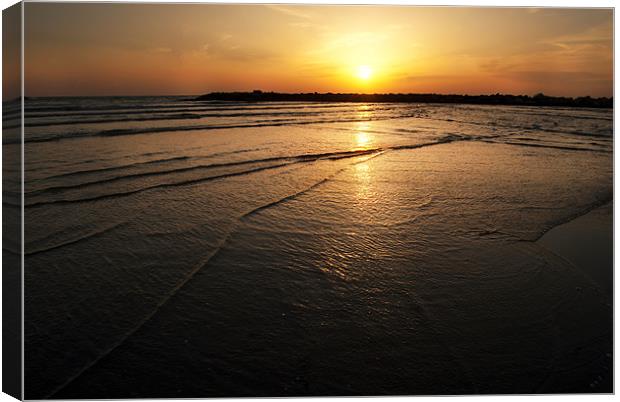 Tel Aviv Sunset Canvas Print by Mary Lane