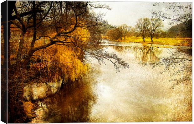 Winter River Canvas Print by Mary Lane