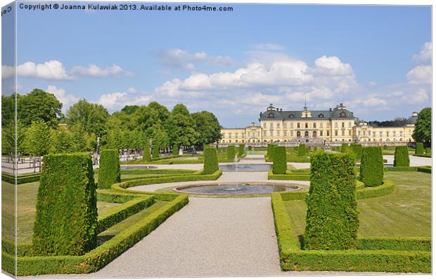 Drottningholm Palace Canvas Print by Joanna Kulawiak