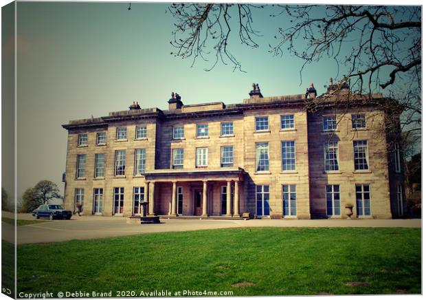 Haigh Hall Hotel Canvas Print by Debbie Johnstone Bran