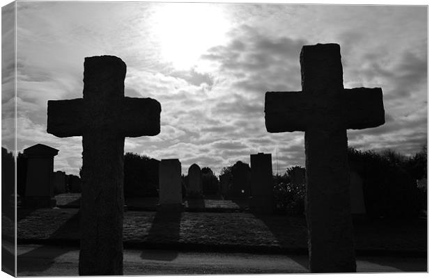 The old crosses Canvas Print by  
