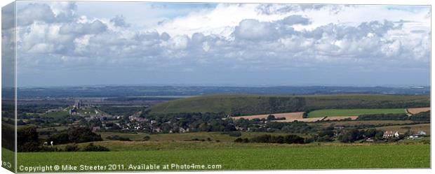 Purbeck Panorama Canvas Print by Mike Streeter