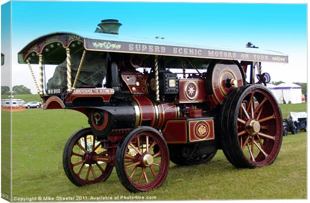 Burrell Showmans Engine Canvas Print by Mike Streeter