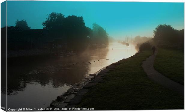 Misty Morning Canvas Print by Mike Streeter
