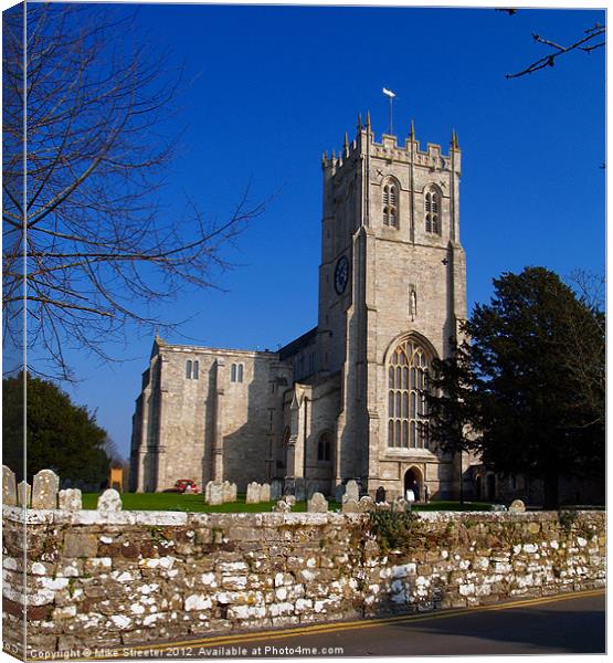 Christchurch Priory2 Canvas Print by Mike Streeter