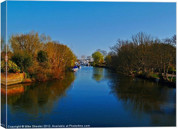 Along the Avon Canvas Print by Mike Streeter