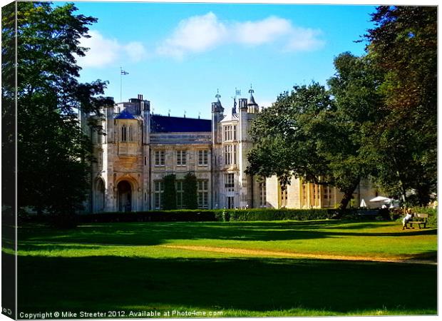 Highcliffe Castle Canvas Print by Mike Streeter