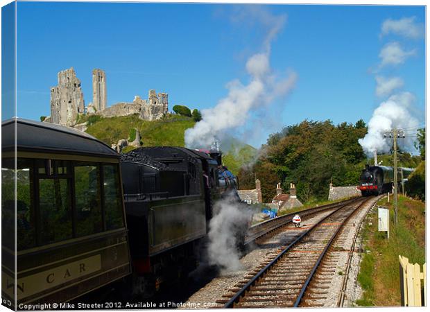 Passing at Corfe Canvas Print by Mike Streeter