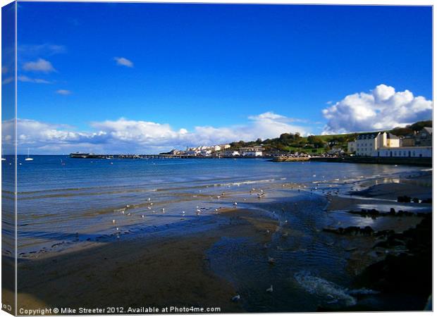 Swanage Bay 2 Canvas Print by Mike Streeter