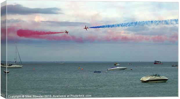 The  Red Arrows 3 Canvas Print by Mike Streeter