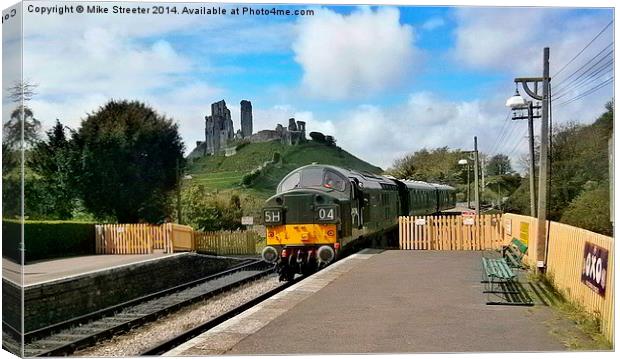 37 at Corfe Canvas Print by Mike Streeter