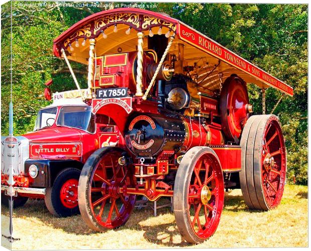  Fairground Heavy Haulage Canvas Print by Mike Streeter