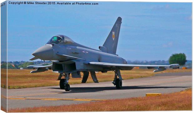  RAF Eurofighter Typhoon Canvas Print by Mike Streeter