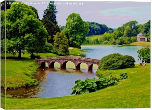 Stourhead Gardens Canvas Print by Mike Streeter