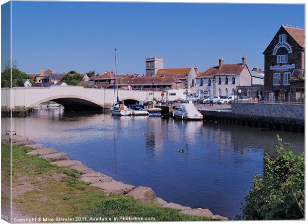Wareham Quay Canvas Print by Mike Streeter
