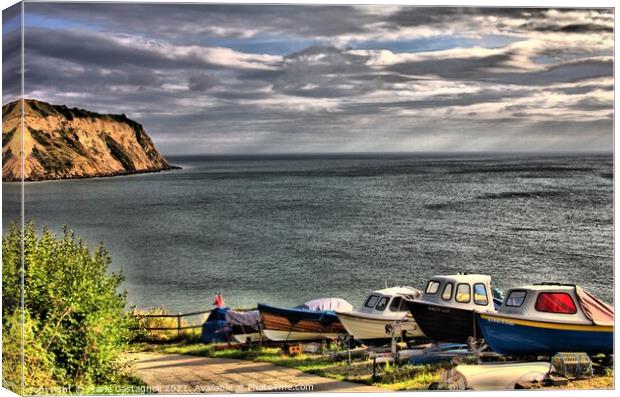 The Fisherman's Ocean Canvas Print by Marie Castagnoli